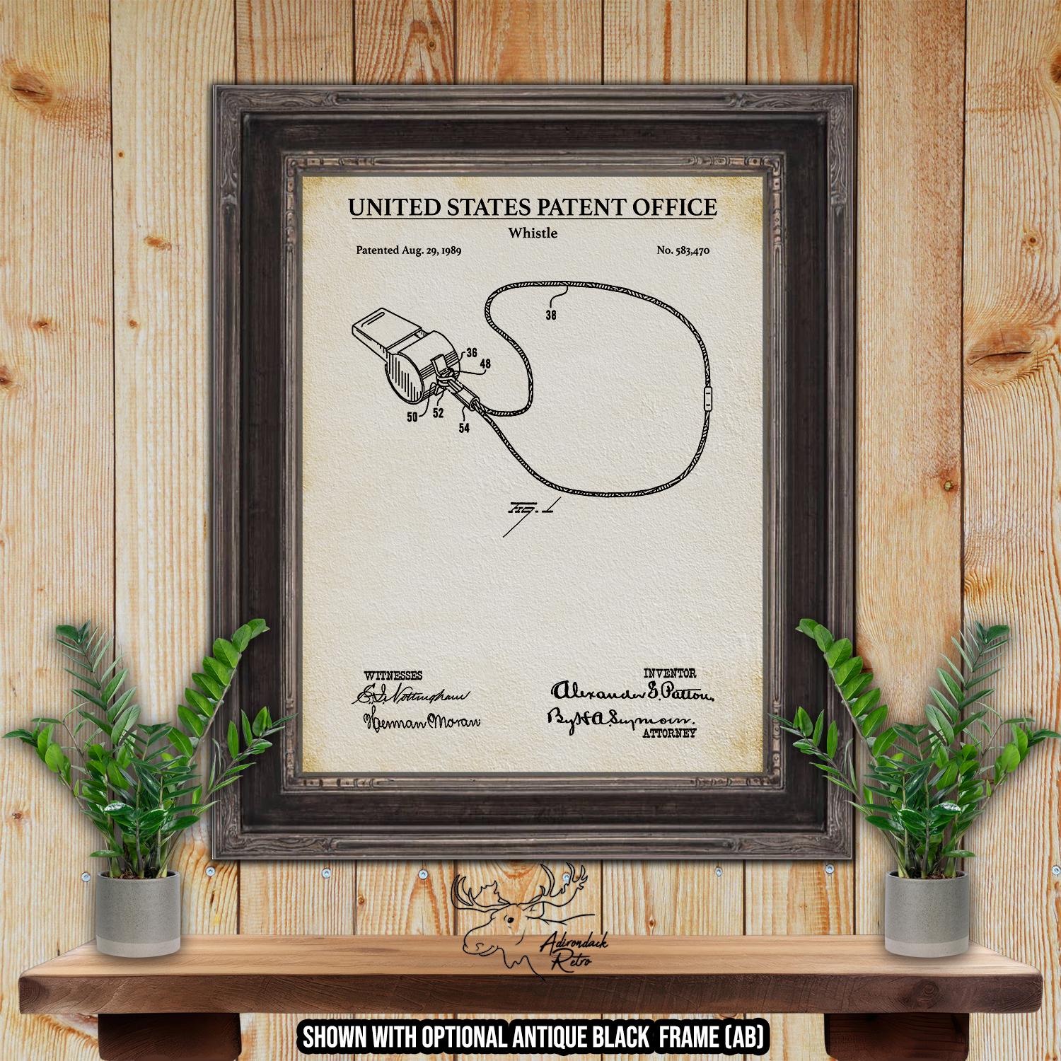 Football Referee Patent Print Set of 3