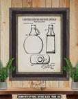 Maple Syrup Bottle Patent Print Set of 3