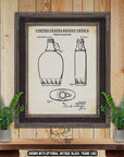 Maple Syrup Bottle Patent Print Set of 3