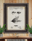 Fly Fishing Patent Print Set of 5