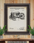 Tractor Patent Print - 1919 Tractor Invention at Adirondack Retro