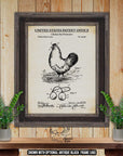 Chicken Farm Patent Print Set of 3