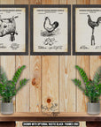 Farmhouse Patent Print Set of 3 - Farm Animal Inventions at Adirondack Retro