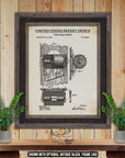 Toilet Paper Holder Patent Print - Toilet Paper Holder Poster - 1890 Bathroom Invention at Adirondack Retro