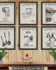 Bathroom Patent Print Set of 6 - Retro Bathroom Inventions at Adirondack Retro