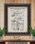 Toilet Tank Flush Valve Patent Print - 1969 Plumbing Invention at Adirondack Retro