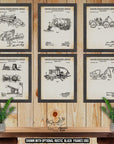 Logging Patent Print Set of 6 - Vintage Logging Inventions at Adirondack Retro