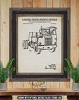 Semi Truck Patent Print Set of 3