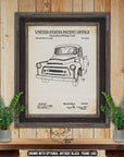 Pickup Truck Patent Print Set of 3