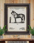 Horse Owner Patent Print Set of 4