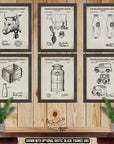 Dairy Farm Patent Print Set of 6 - Farm Posters - Dairy Farming Inventions at Adirondack Retro