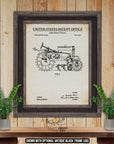 Tractor Patent Print Set of 4