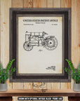 Tractor Patent Print Set of 4