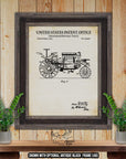 Tractor Patent Print Set of 8