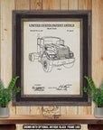 Semi Truck Patent Print Set of 6