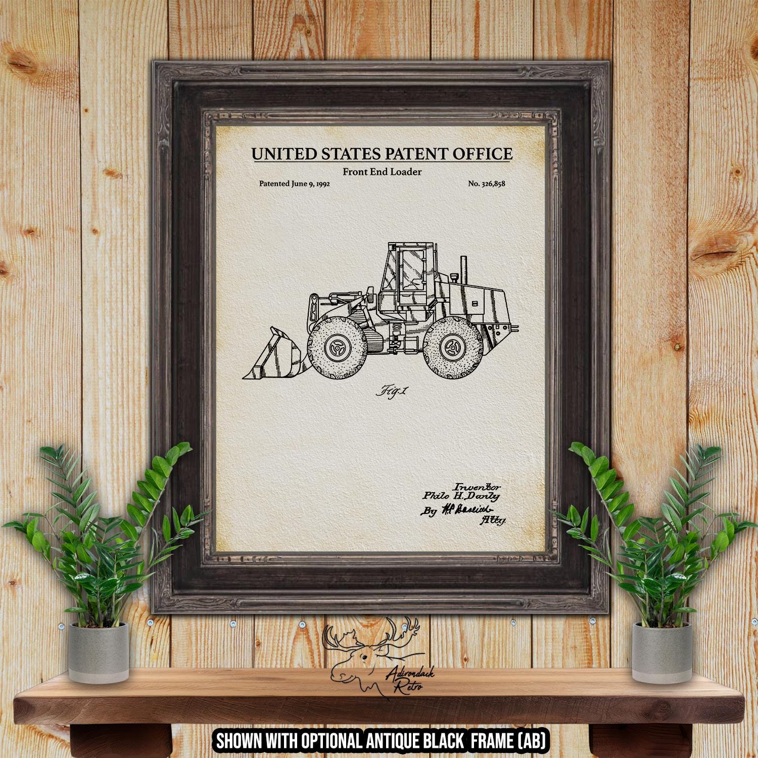 Construction Vehicle Patent Print Set of 8