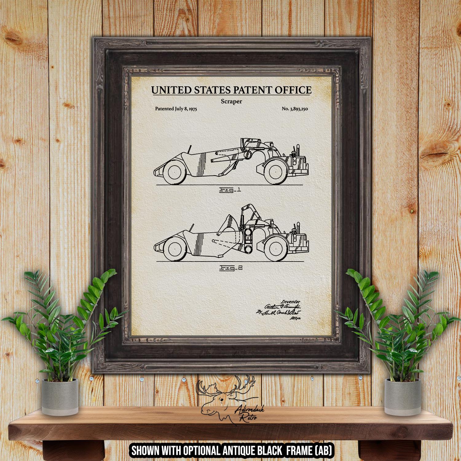 Construction Vehicle Patent Print Set of 8