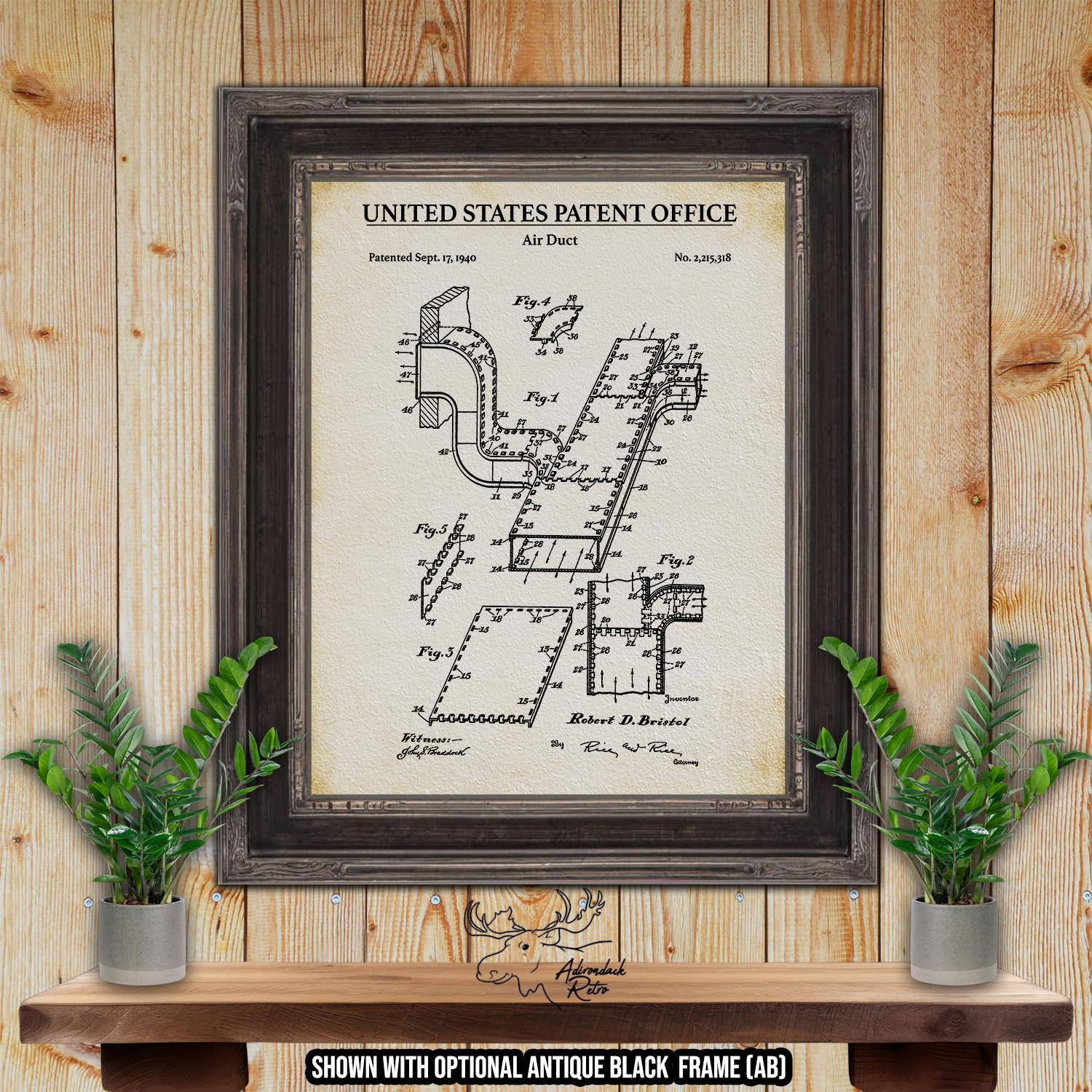 HVAC Patent Print Set of 6