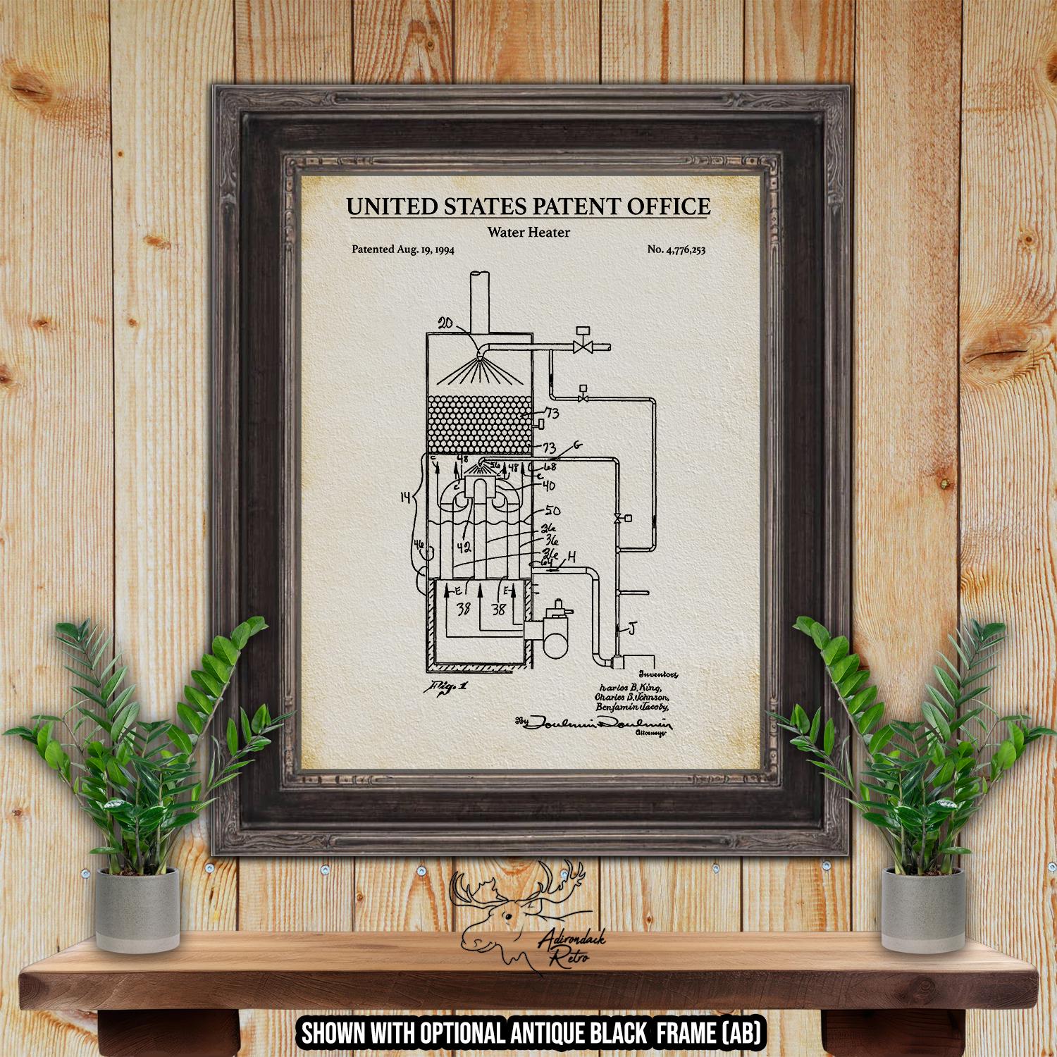 HVAC Patent Print Set of 4