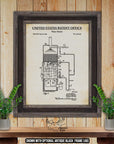 HVAC Patent Print Set of 4