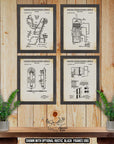 HVAC Patent Print Set of 4 - HVAC Inventions - HVAC Technician Gift at Adirondack Retro