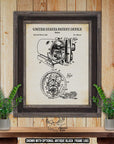 HVAC Patent Print Set of 4