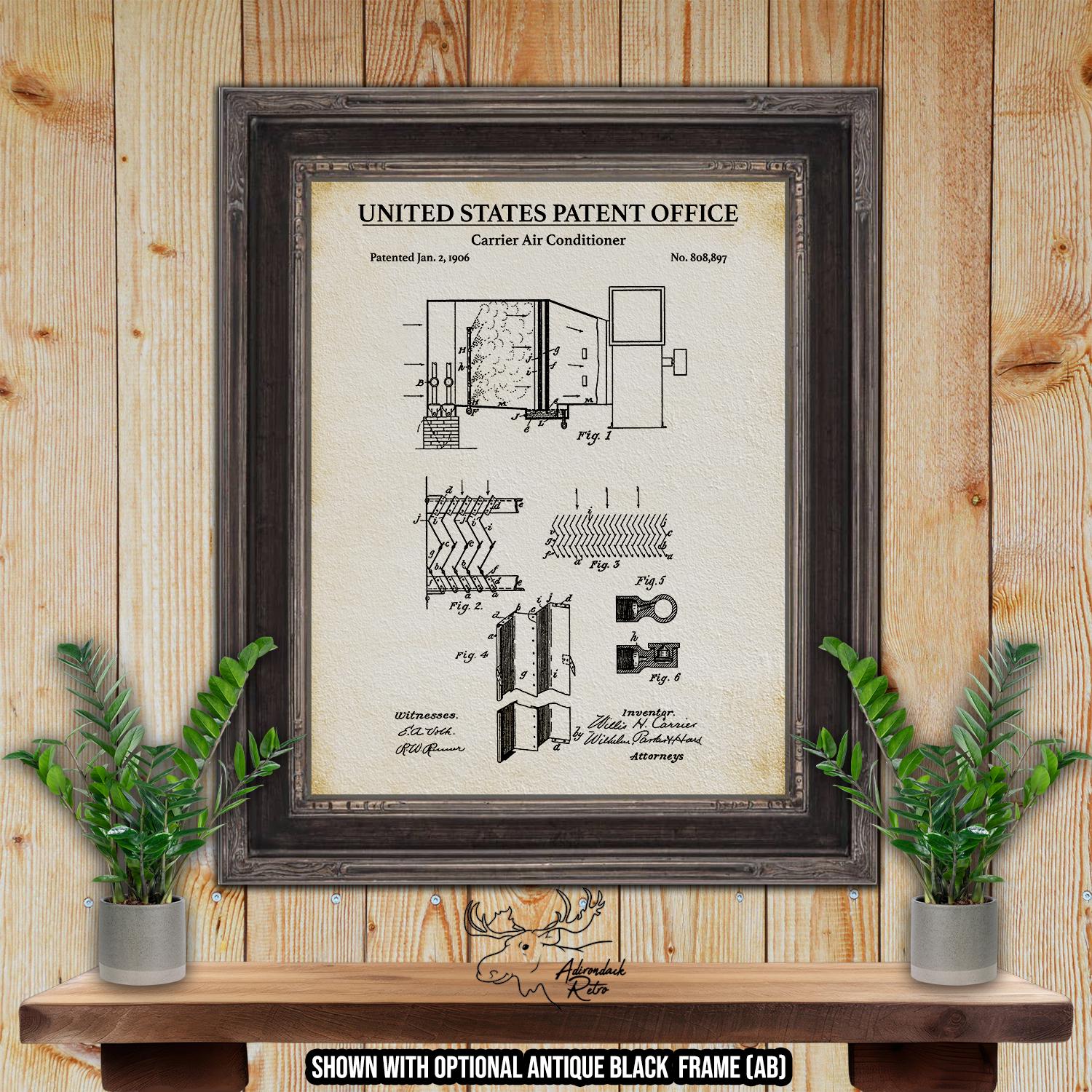 HVAC Patent Print Set of 4