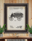 Funeral Car Patent Print Set of 6