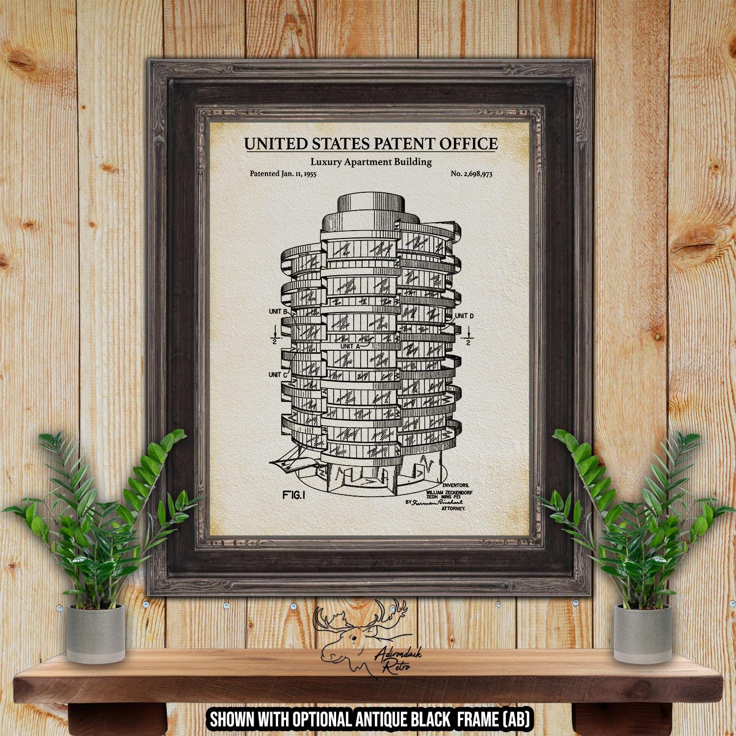 Architecture Patent Print Set of 6