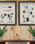 Crochet Patent Print Set of 2 - Vintage Crochet Posters - Crochet Inventions at Adirondack Retro