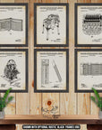 Accounting Patent Print Set of 6 - Accounting Inventions - Accounting Posters at Adirondack Retro