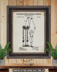 Exercise Equipment Patent Print Set of 6