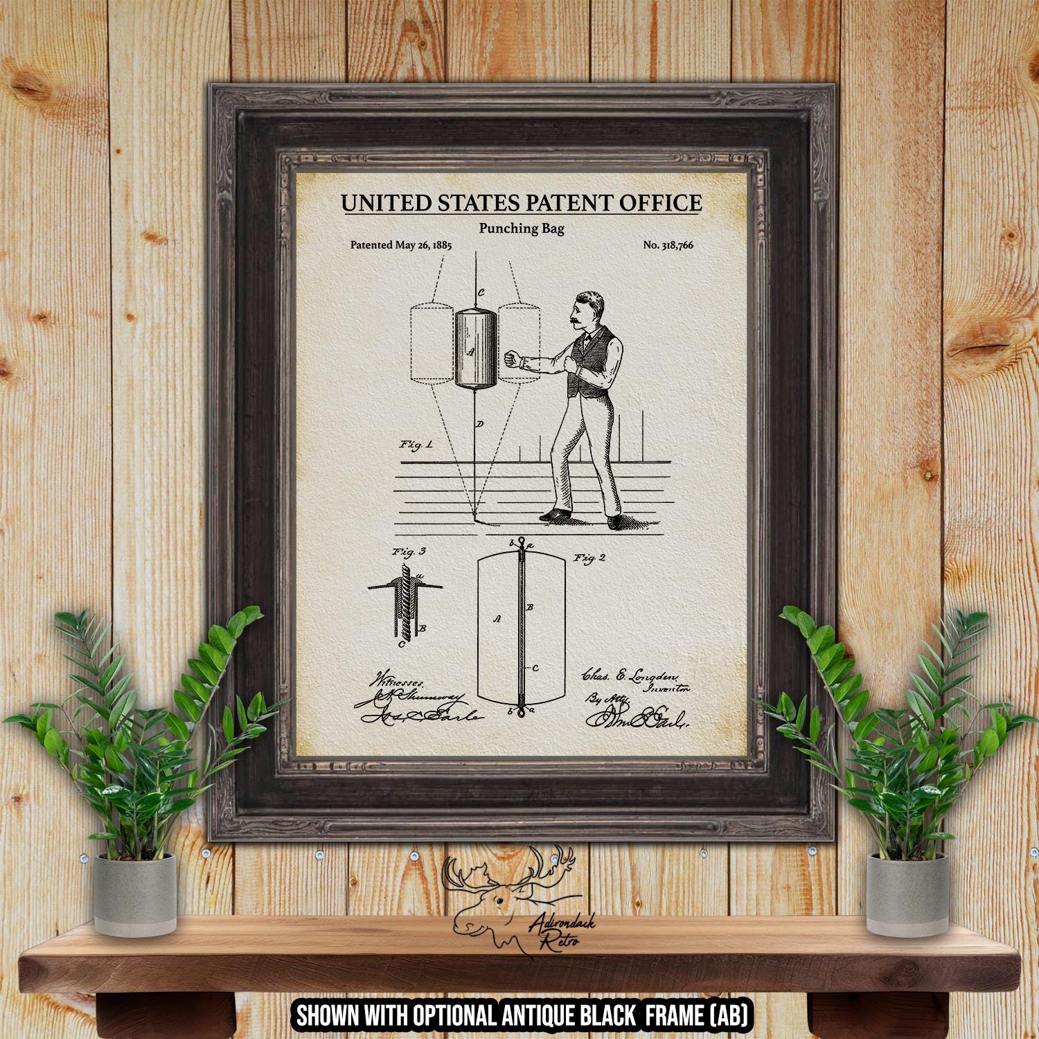 Fitness Equipment Patent Print Set of 6