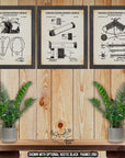 Knitting Patent Print Set of 3 - Vintage Knitting Posters - Knitting Inventions at Adirondack Retro