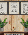 Nautical Patent Print Set of 3 - Nautical Posters - Sailing Inventions at Adirondack Retro