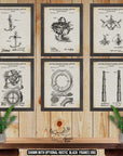 Nautical Patent Print Set of 6 - Nautical Posters - Sailing Inventions at Adirondack Retro