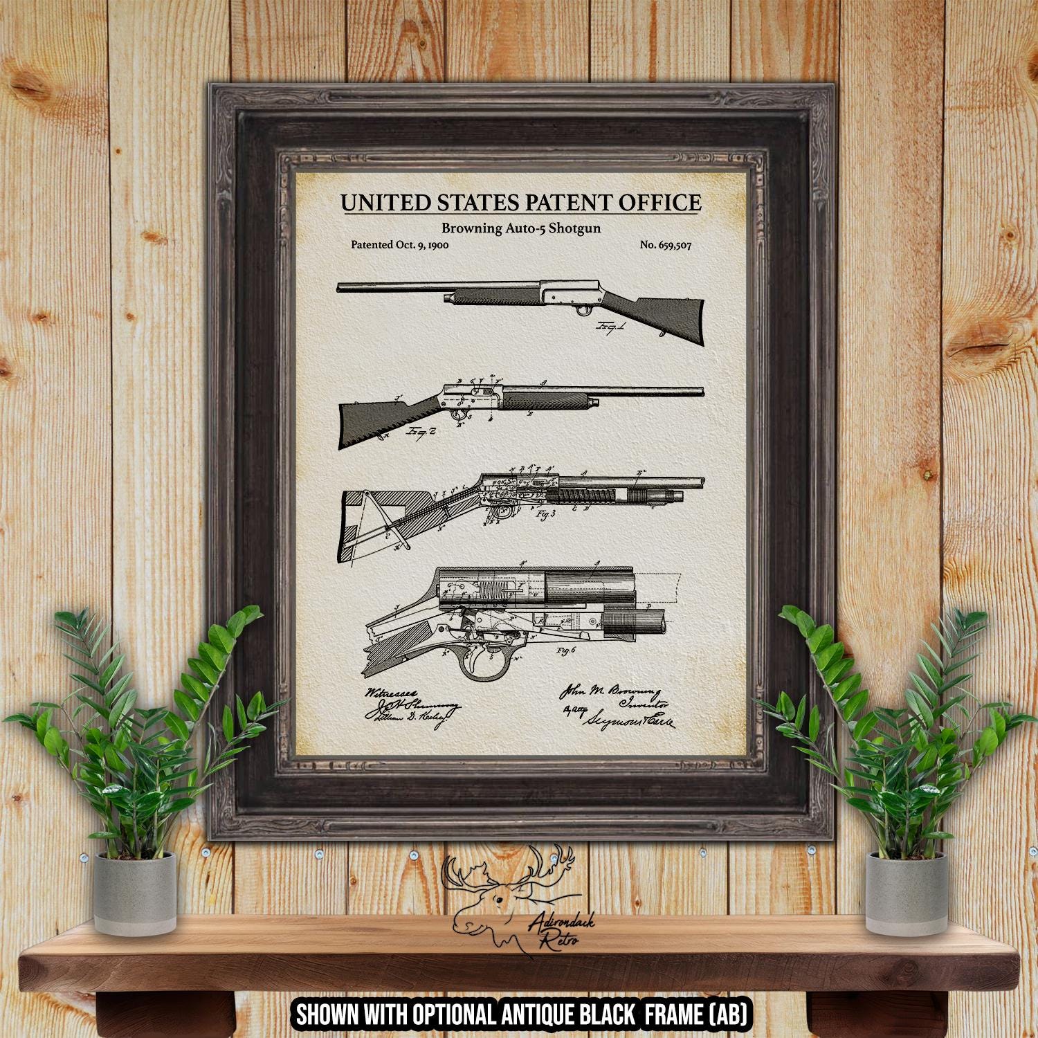 Duck Hunting Patent Print Set of 6