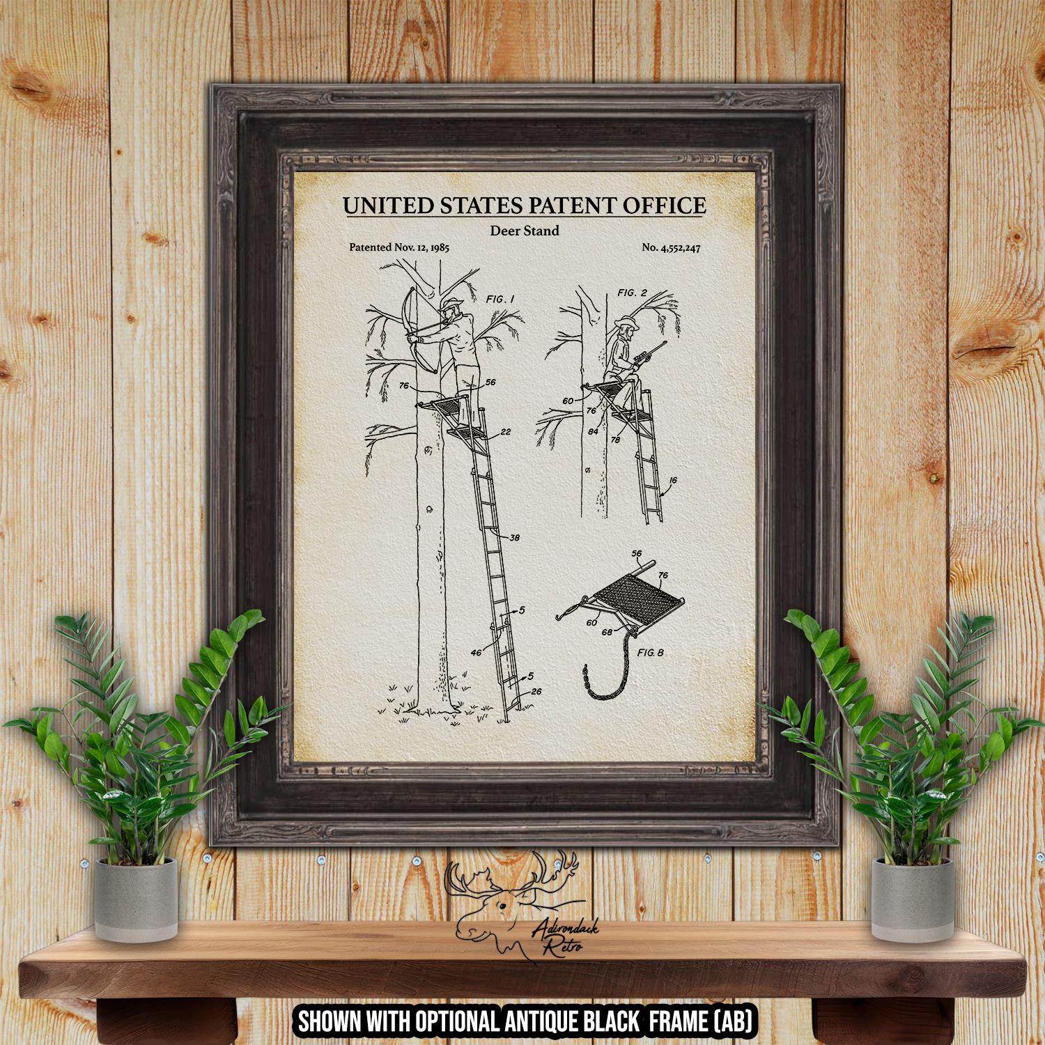 Deer Hunting Patent Print Set of 6