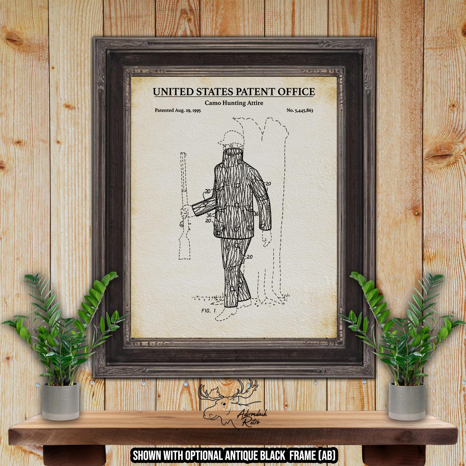 Deer Hunting Patent Print Set of 6