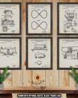 Model Train Patent Print Set of 6 - Model Train Posters - Model Railroad Inventions at Adirondack Retro