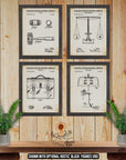 Lawyer Patent Print Set of 4 - Judicial Inventions - Law Office Decor at Adirondack Retro