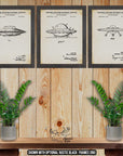 UFO Patent Print Set of 3 - Space Exploration Posters - UFO Inventions at Adirondack Retro