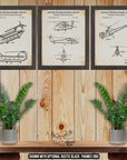 Helicopter Patent Print Set of 3 - Helicopter Posters - Helicopter Inventions at Adirondack Retro