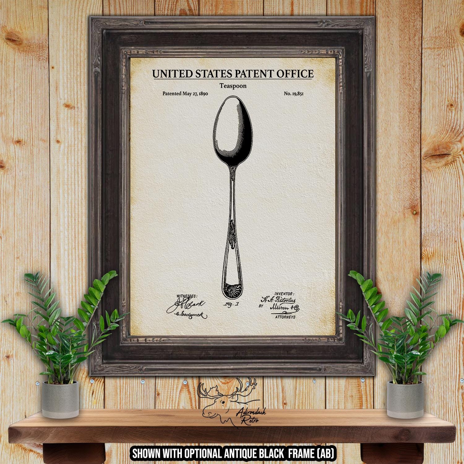 Cutlery Patent Print Set of 3