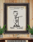 Vacuum Coffee Maker Patent Print - Kitchen Appliance Poster - 1915 Coffee Invention at Adirondack Retro