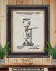 Coffee Maker Patent Print Set of 8