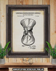 Coffee Maker Patent Print Set of 8