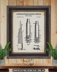 Rifle Cartridge Patent Print - 1953 Ammunition Invention at Adirondack Retro