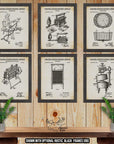 Laundry Room Patent Print Set of 6 - Laundry Inventions at Adirondack Retro