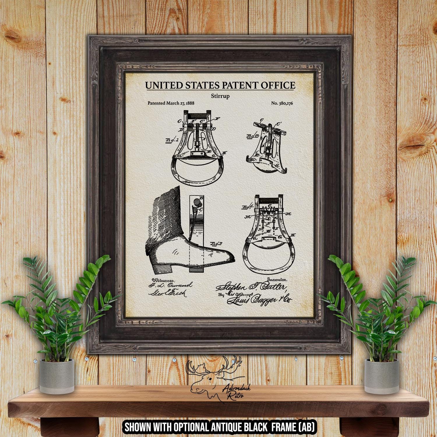 Horseback Riding Patent Print Set of 3